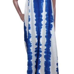 Tie-dye thick cotton long dress